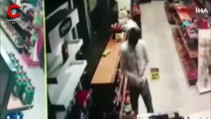 Akaryakıt istasyonunda dehşet anları