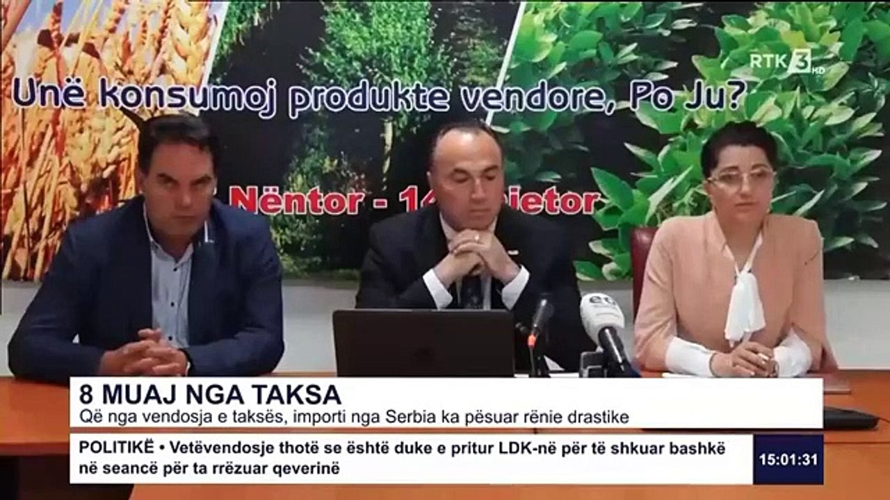 Lajmet e orës 15:00