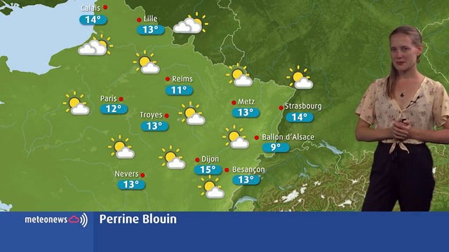 La météo de ce lundi: temps calme et ensoleillé