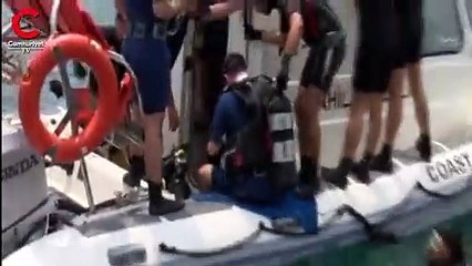 Dalmaya giden Bakan Pakdemirli'nin zor anları kamerada