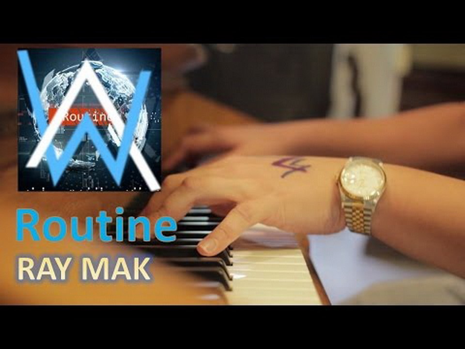 Alan Walker x David Whistle - Routine Piano by Ray Mak