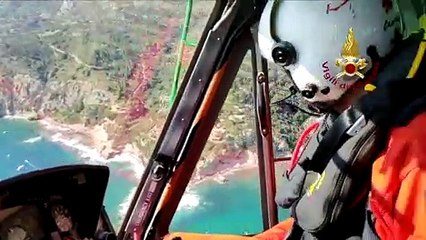 Monte Argentario (GR) - Soccorso a ragazza che è rimasta ferita a Cala Morto (13.07.19)