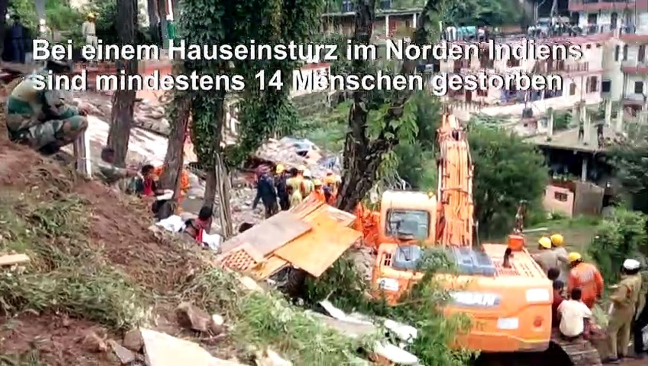 Indien: 14 Tote bei Hauseinsturz wegen Monsunregens