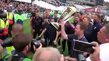 England cricket heroes lift trophy after World Cup victory