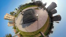 GoPro Fusion  Metal Bridge at Araucano park in Santiago