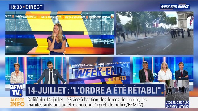 14-juillet: violences sur les Champs-Élysées après le défilé (2/2)