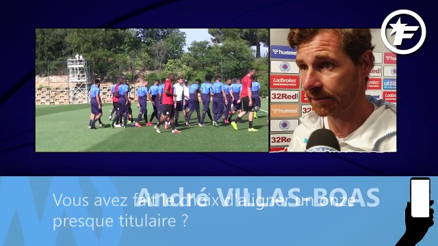 La réaction de Villas-Boas après la défaite de l'OM