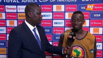 Sénégal en finale - Réaction de Sadio Mané