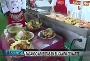 Perú vs Brasil: pagando apuesta en la Feria del Campo de Marte