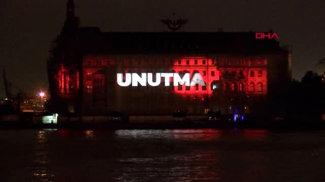 15 TEMMUZ ŞEHİT VE GAZİLERİ ANISINA MAPPİNG GÖSTERİSİ GERÇEKLEŞTİRİLDİ