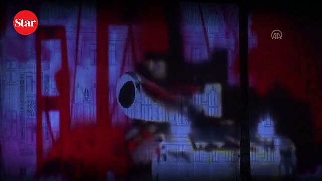 Haydarpaşa Garı’nda 15 Temmuz mapping gösterisi