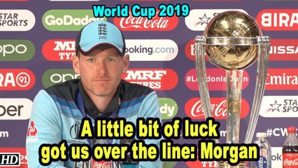 A little bit of luck got England over the line: Morgan