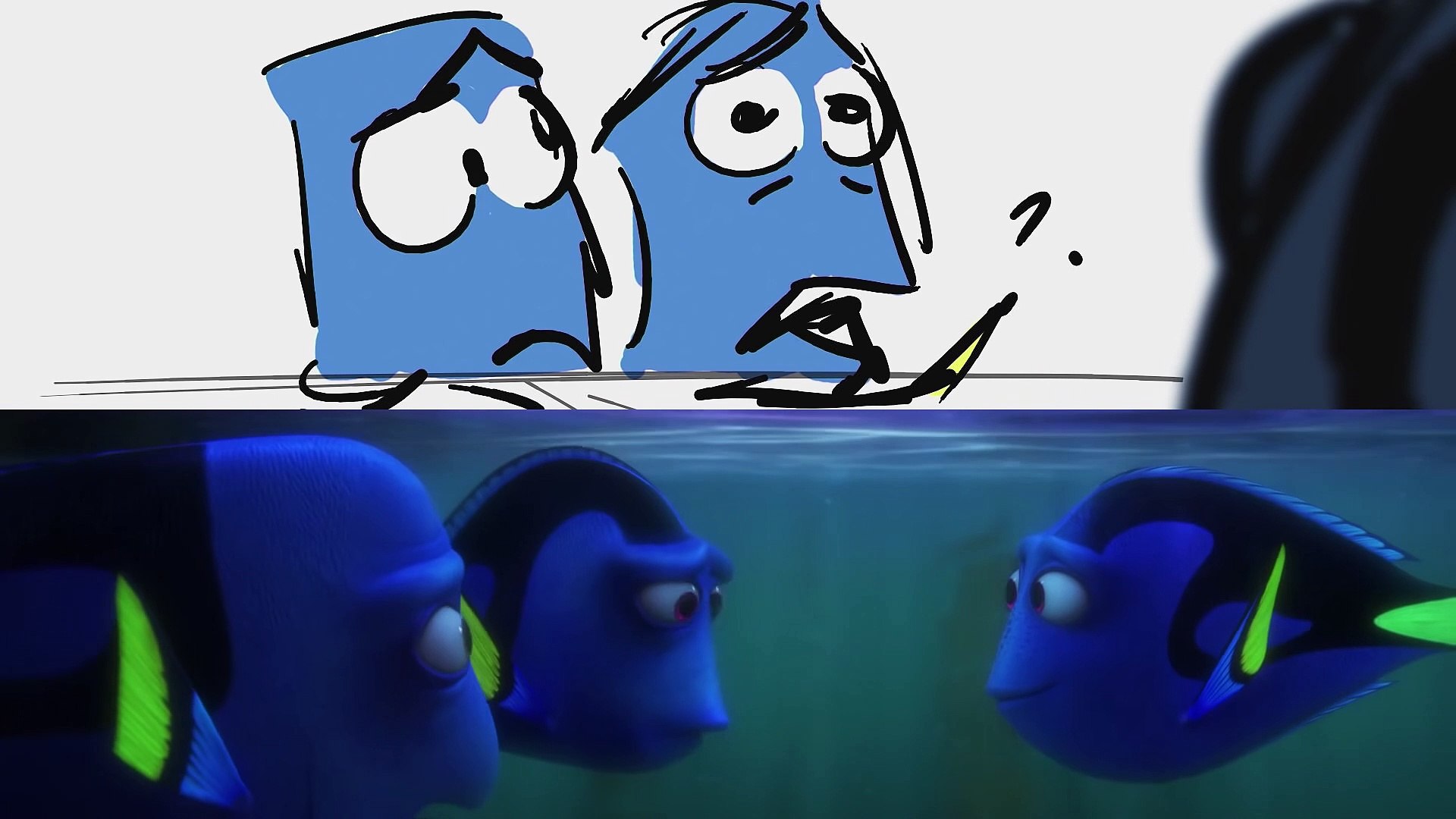 ⁣Pixar Side-by-Side - Cuddle Party with Otters from Finding Dory
