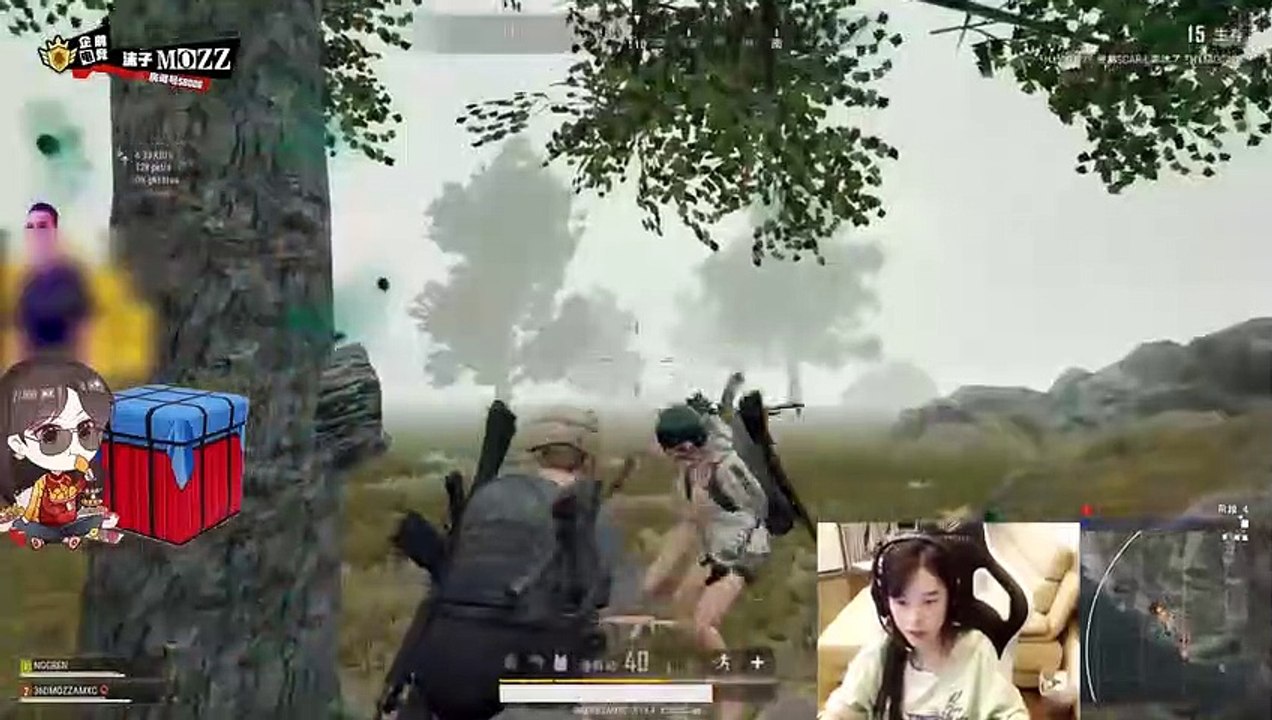 绝地求生沫子：1V4还能火力压制？队友挂机全程围观沫子天秀操作
