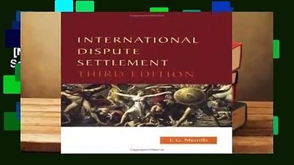 [NEW RELEASES]  International Dispute Settlement