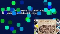 [BEST SELLING]  Mass Tort Deals: Backroom Bargaining in Multidistrict Litigation