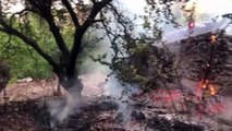 Spil Dağına düşen yıldırım ormanda yangın çıkardı