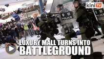 Luxury shopping mall in HK turns into battleground as protesters clash with police