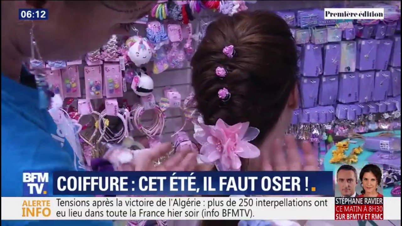 Chouchous fluo, barrettes, couronnes de fleurs et bandanas. Quelles sont les tendances coiffure de l'été ?