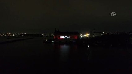 Haydarpaşa Garı'nda 15 Temmuz mapping gösterisi (2)