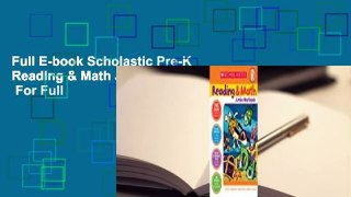 Full E-book Scholastic Pre-K Reading & Math Jumbo Workbook  For Full