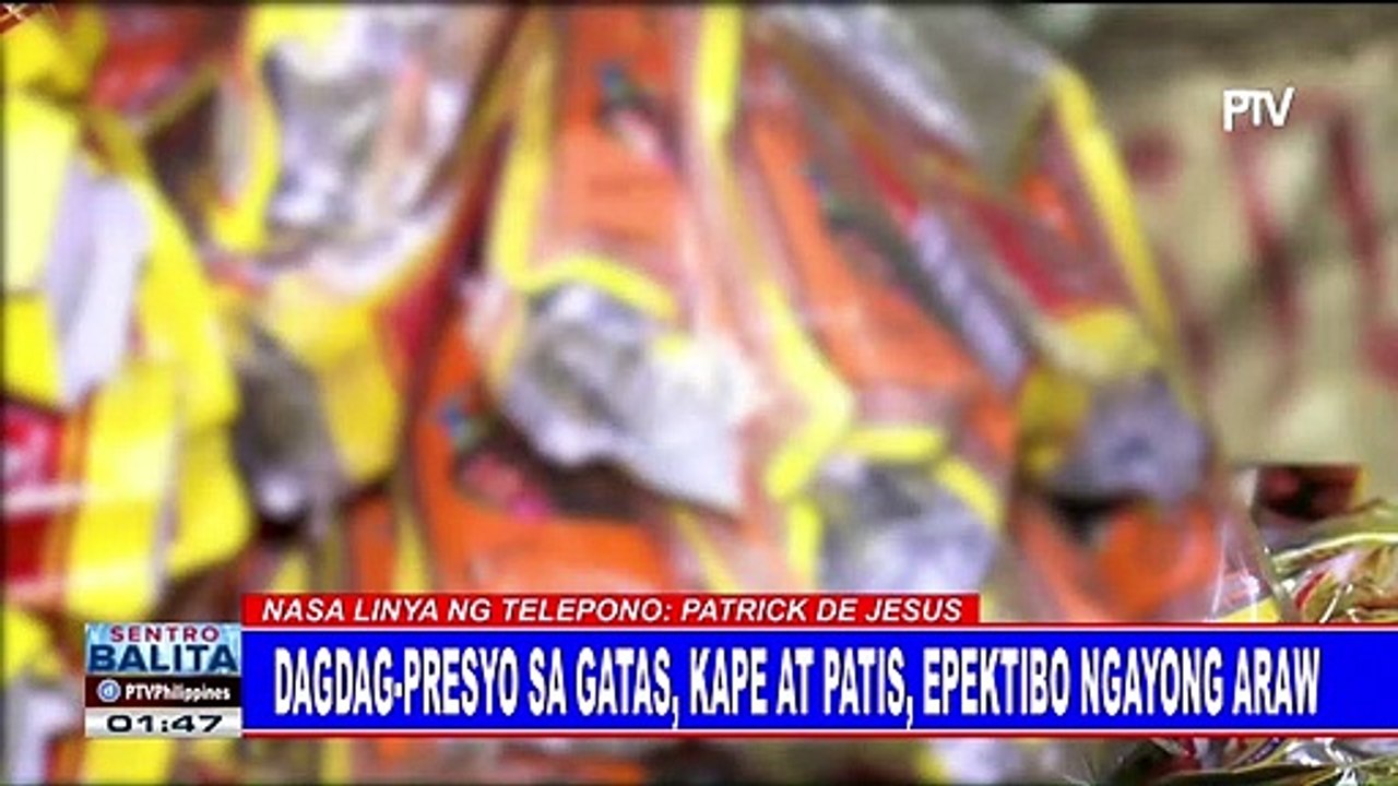 Dagdag-presyo sa gatas, kape at patis, epektibo ngayong araw