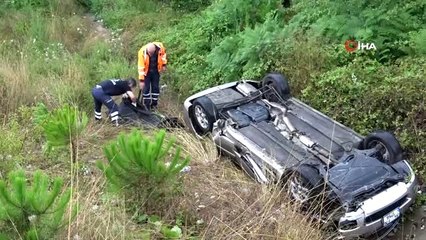 Çekmeköy'de takla atan araç sürücüsü hayatını kaybetti