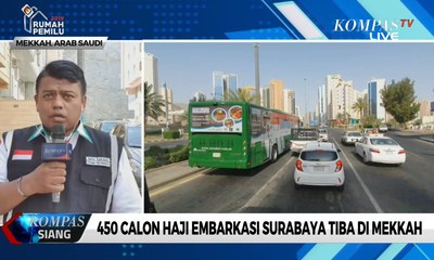 450 Calon Haji Embarkasi Surabaya Tiba di Mekkah