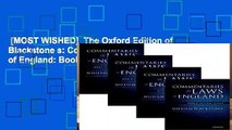 [MOST WISHED]  The Oxford Edition of Blackstone s: Commentaries on the Laws of England: Book I,