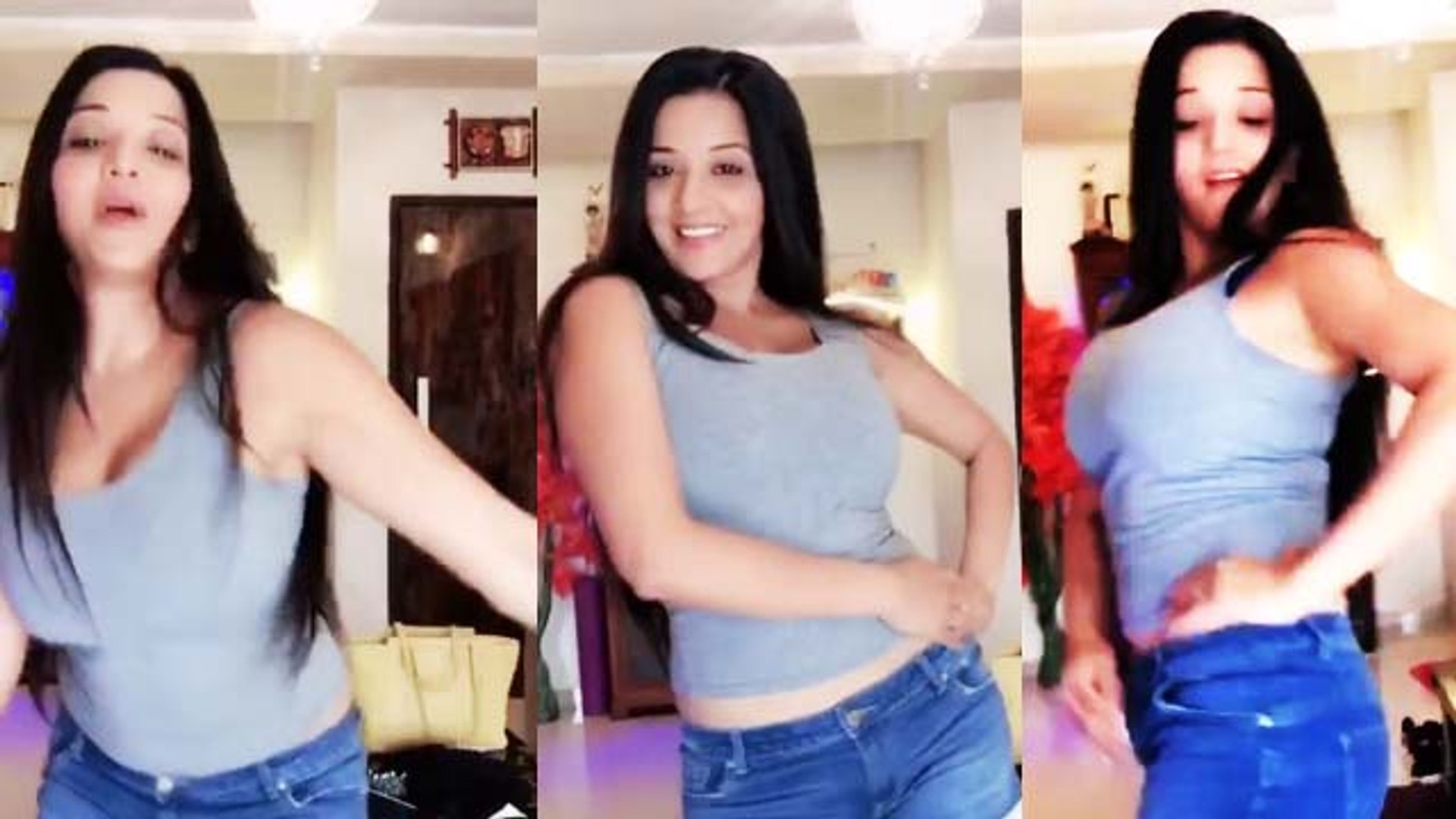 Monalisas hot dance moves on Kamariya song; Watch Video | Boldsky