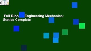 Full E-book  Engineering Mechanics: Statics Complete