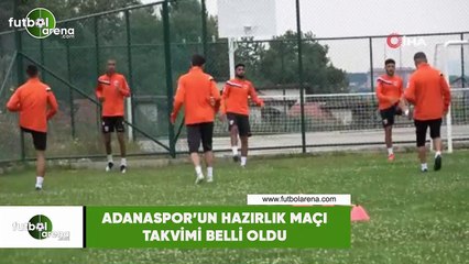 Adanaspor'un hazırlık maçı takvimi belli oldu