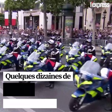 14 juillet agité sur les Champs-Élysées