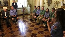 Roma - Mattarella Incontra la Federazione Italiana dello Scautismo (15.07.19)