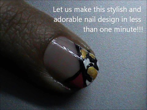 Beginners French tip _ Easy nail Designs Tutorial