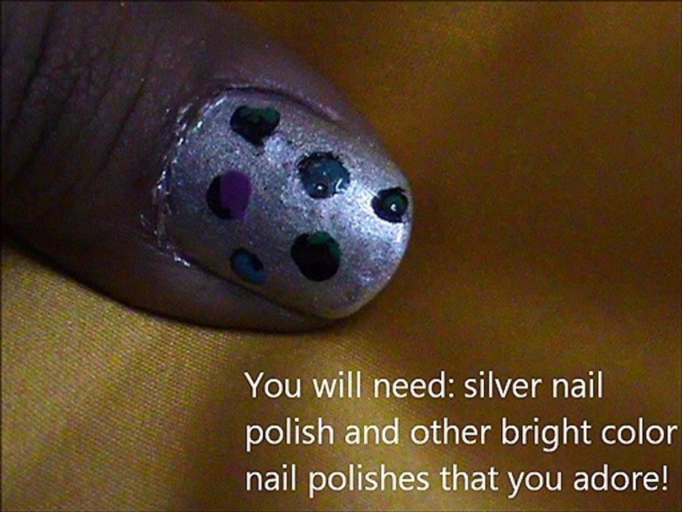 Cute Polka Dots Nail Designs !!