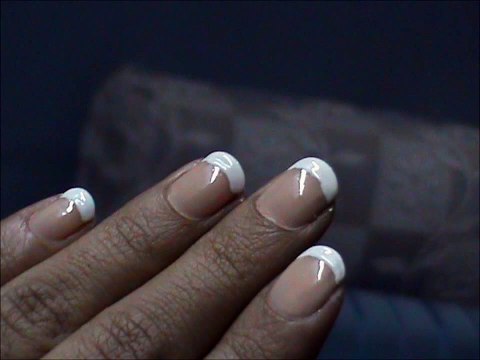 Salon Manicure At Home ! SHAPE your nails a French tip