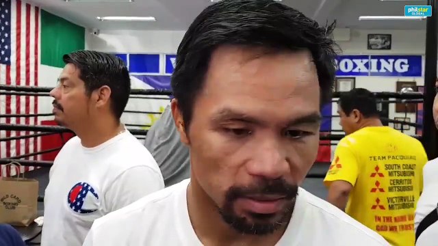 Pacquiao on training, Thurman trash-talk