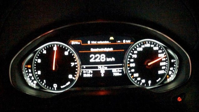 Audi A8 W12 - Acceleration from 0 to 270km/h (170mph)