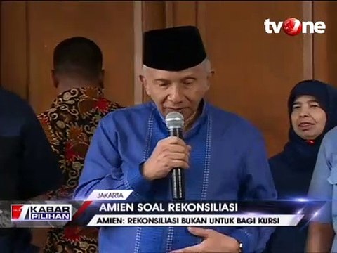 Amien Rais: Rekonsiliasi Bukan Untuk Bagi Kursi