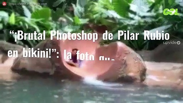 “¡Brutal Photoshop de Pilar Rubio en bikini!”: la foto que revoluciona España