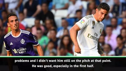 Zidane tells James to 'keep working'