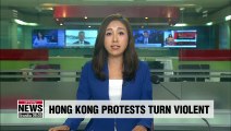 Pro-democracy rally in Hong Kong turns violent over the weekend