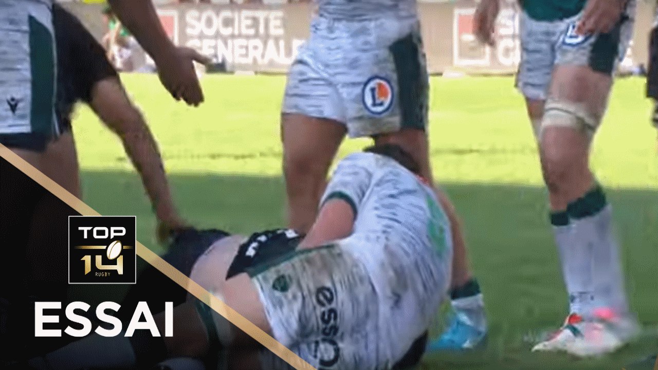 TOP 14 - Essai Simon-Pierre CHAUVAC (CAB) - Pau - Brive - J1 - Saison 2019/2020