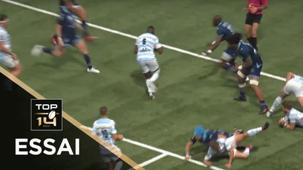 TOP 14 - Essai Yoan TANGA MANGENE (R92) - Racing 92 - Bayonne - J1 - Saison 2019/2020