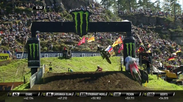 Boisrame and Olsen pass Sanayei - MX2 Race 1 - MXGP of Sweden 2019