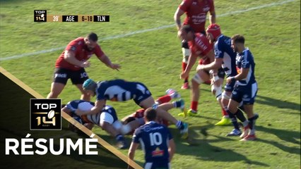 TOP 14 - Résumé Agen-Toulon: 25-44 - J01 - Saison 2019/2020