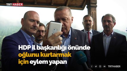 Cumhurbaşkanı Erdoğan Hacire anne ile görüştü