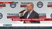 Cumhurbaşkanı Erdoğan konuşma yapıyor