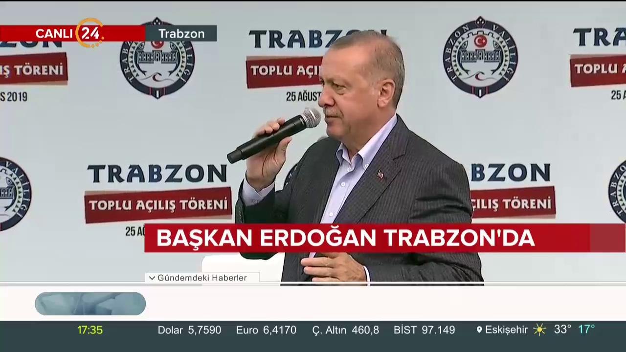 Cumhurbaşkanı Erdoğan konuşma yapıyor